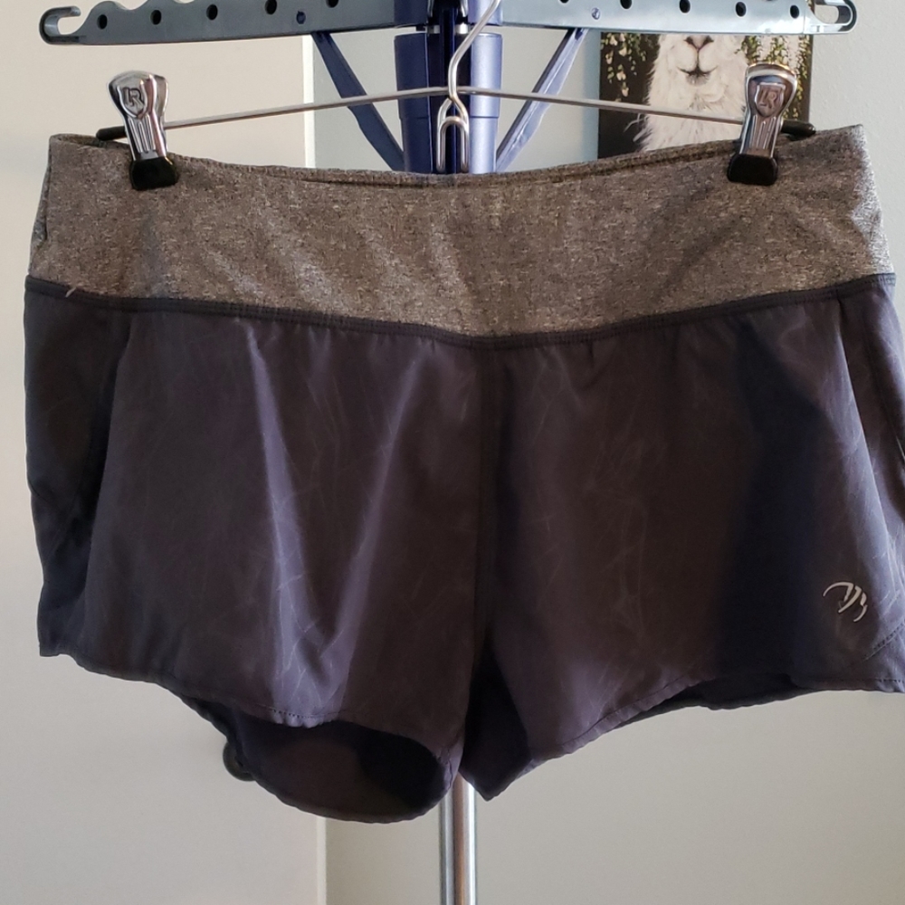 Gray workout shorts
